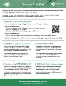 smarthub success checklist